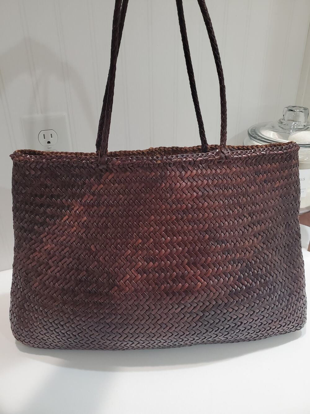 Dragon Diffusion Leather Woven Tote